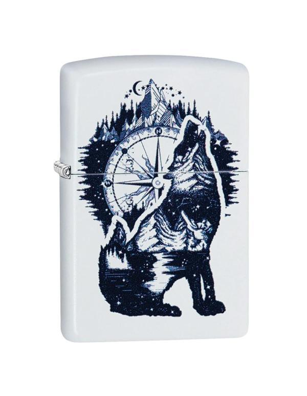 Zippo Wolf Mountain Compass Dizayn Çakmak - Image 1