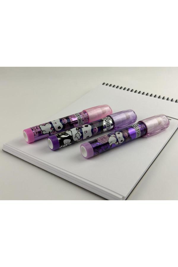 Bak Gel Al Orijinal Sanrio Kuromi Lisanslı Kapaklı Tüp Silgi, Mor Ve Pembe Tasarım, Okula Hazırlık, Okula Dönüş - Image 1