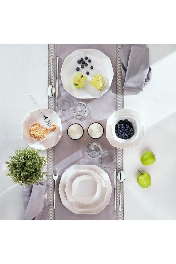 Schafer Siena Yemek Takımı 24 Parça-Gümüş - Image 1