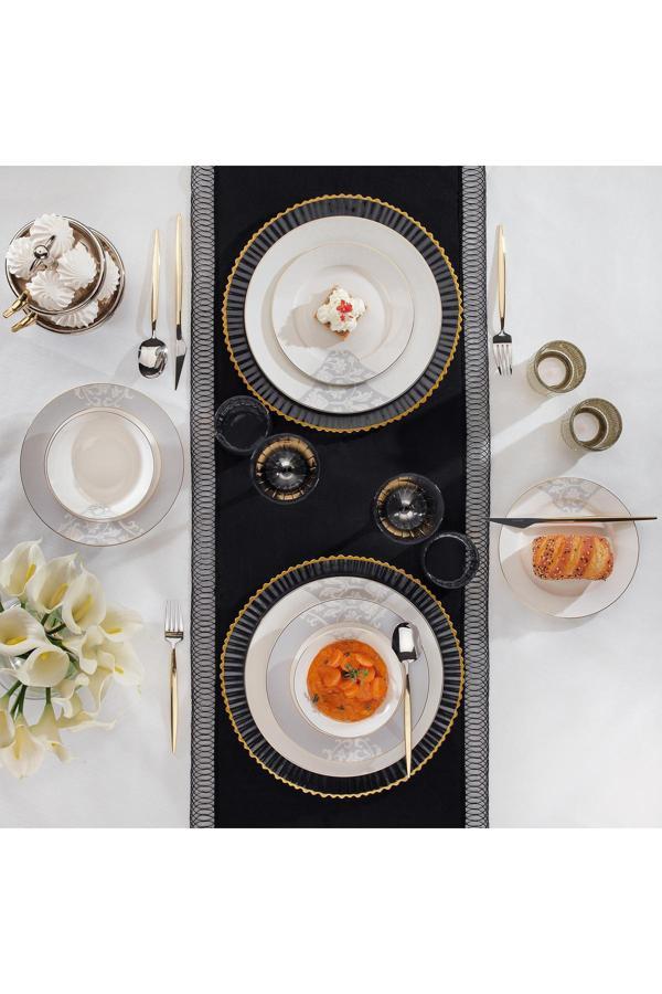 Schafer Fiesta Yemek Takımı 24 Parça-gri - Image 1