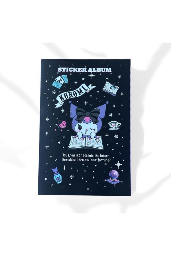 Bak Gel Al Gotik Siyah Kuromi Sticker Albümü → Kuromi Karanlık Mistik Sticker Defteri - Fal Ve Sihir Temalı Kol - Image 1