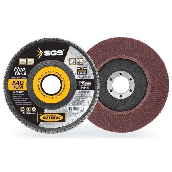 SGS FLAP DİSK 115MM AO 40KUM - Image 1