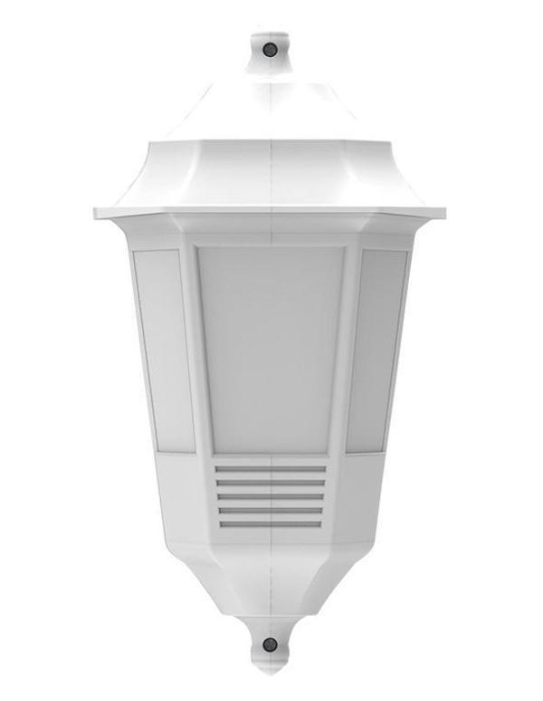 Mutlusan Flora Bahçe Armatürü Yarım Aplik Beyaz - Image 1