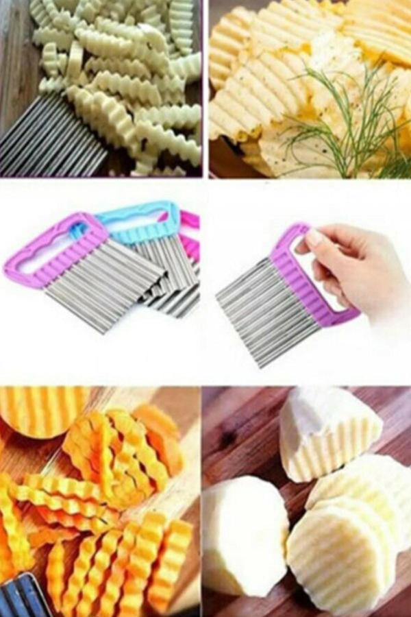 Markafox Pratik Chips Chopper Şekilli Sebze Ve Meyve Dilimleyici 1650 - Image 1