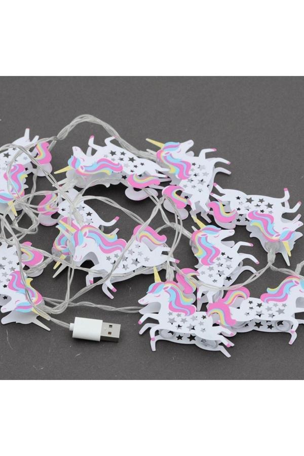 Bak Gel Al Unicorn Şeklinde Renkli Sıralı Led Lamba - Image 1