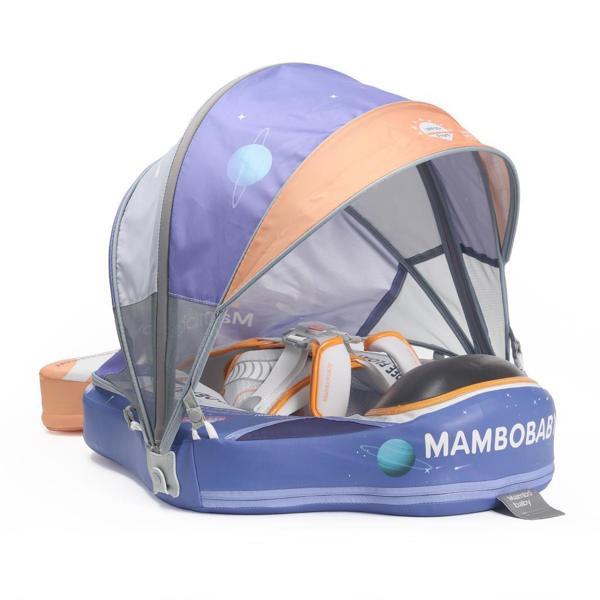 Mambobaby Yüzme Simidi - Astronot,  Emniyetli, Gölgelikli ve Ayak Destekli - Image 1