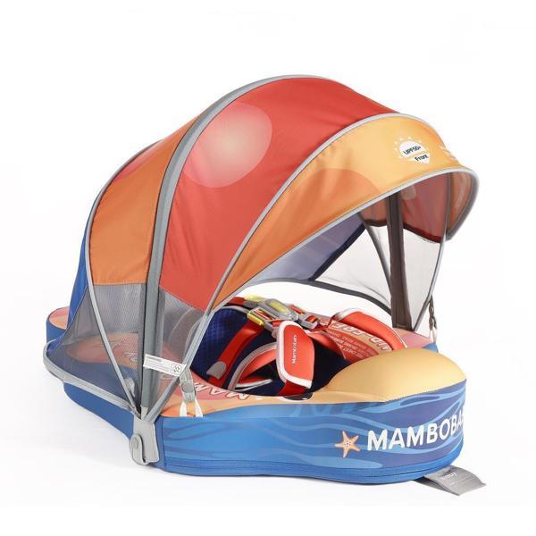 Mambobaby Yüzme Simidi - Starry Fun, Emniyetli, Gölgelikli ve Ayak Destekli - Image 1