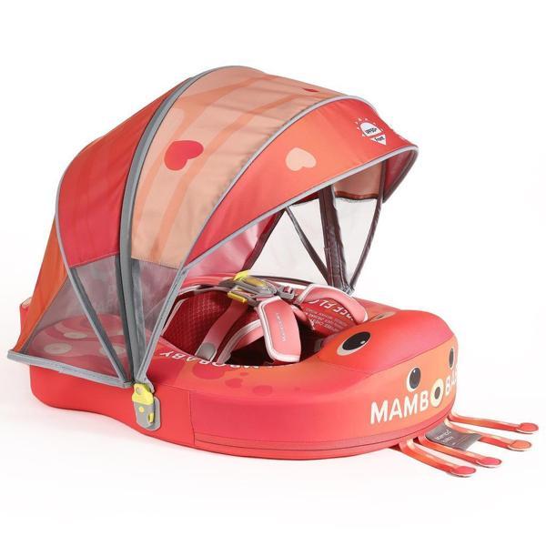 Mambobaby Yüzme Simidi - Octopus, Emniyetli, Gölgelikli ve Ayak Destekli - Image 1