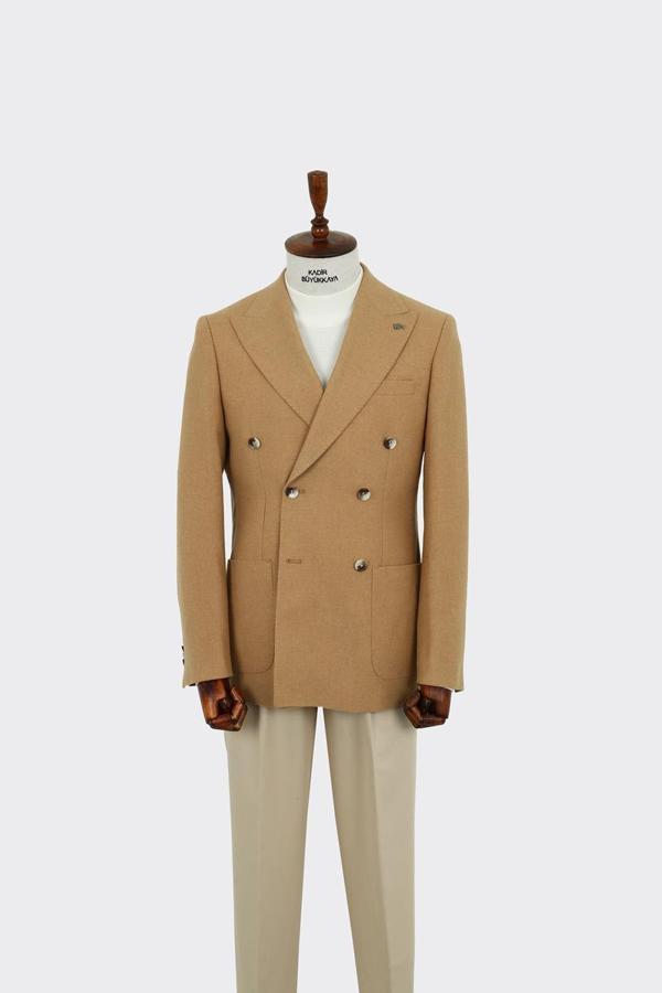 Rahat ve Nefes Alabilir Kruvaze Erkek Ceket-KAW5252W - Image 1