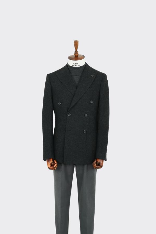 Rahat ve Nefes Alabilir Kruvaze Erkek Ceket-KAW5252W - Image 1