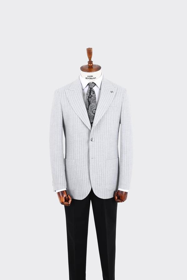 Kırlangıç Yaka Erkek Ceket-KAX5524S - Image 1