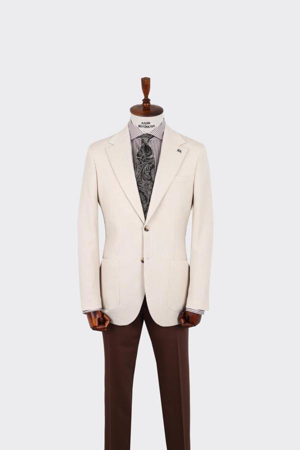 Kırlangıç Yaka Erkek Ceket-KAX5533S - Image 1