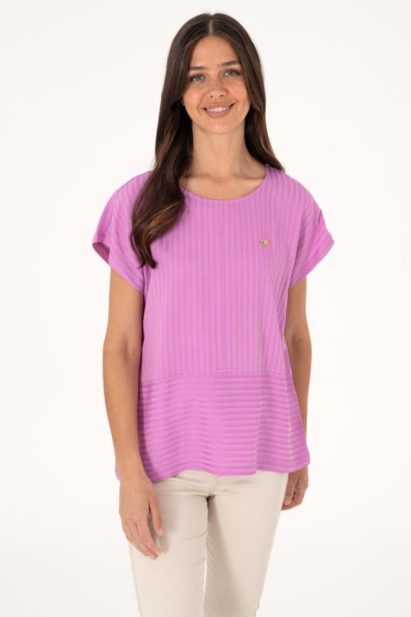 U.S. Polo Assn. Çizgili Bisiklet Yaka Kadın T-shirt 2104729 - Image 1