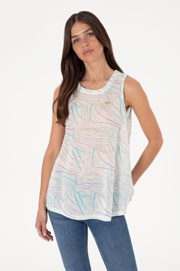 U.S. Polo Assn. Kadın Kolsuz T-shirt 2104742 - Image 1