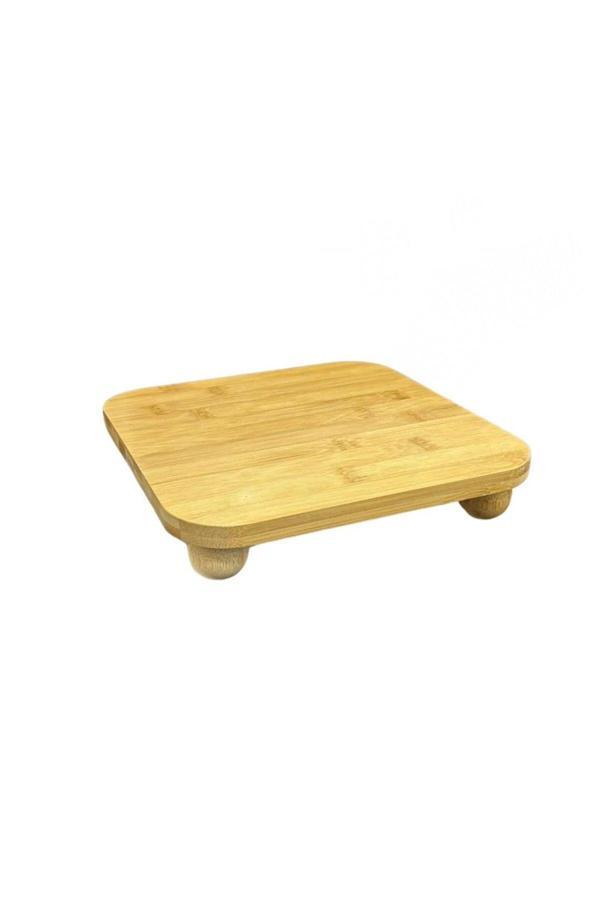 BAMBU TOP AYAKLI KARE SUNUM VE KESİM PANOSU - Image 1