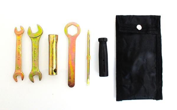 Motorsiklet Bisiklet Avadanlık Tamir Seti Set Bijon Buji Anahtar Tornavida Çanta - Image 1