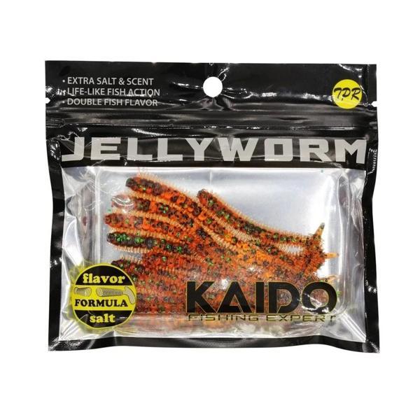 Kaido Jellyworm Jw95 Silikon Yem 10lu Pk Renk: D010 - Image 1