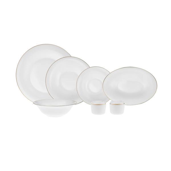 Karaca Fine Pearl Elizabeth 28 Parça 6 Kişilik Gold Yemek Takımı - Image 1