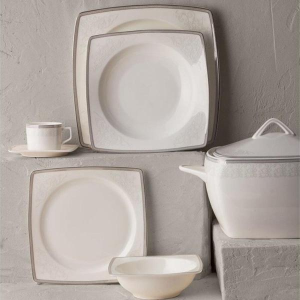 Emsan Fine Bone 61 Parça 12 Kişilik Yemek Takımı Bef 615 - Image 1
