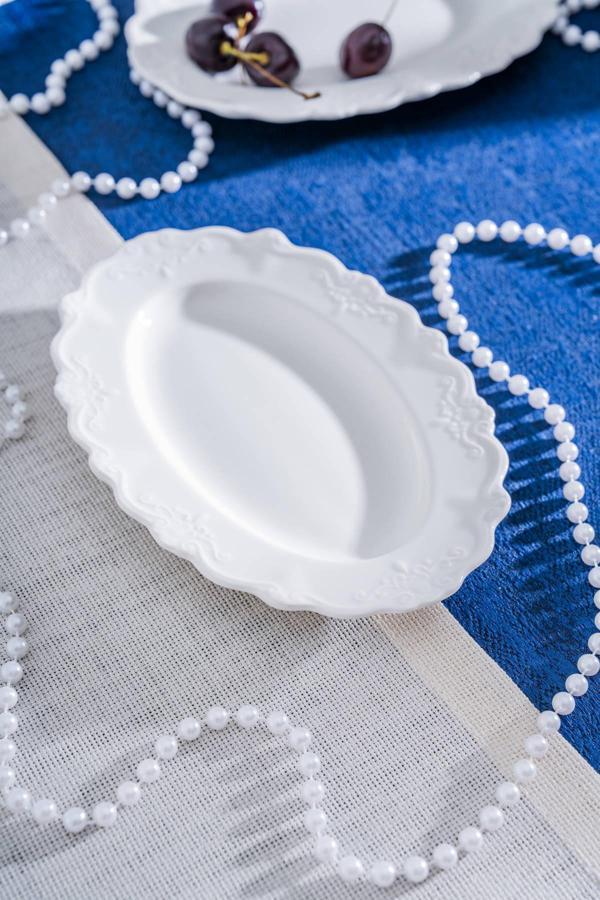 King Oval Kayık Tabak - 20 cm - Image 1