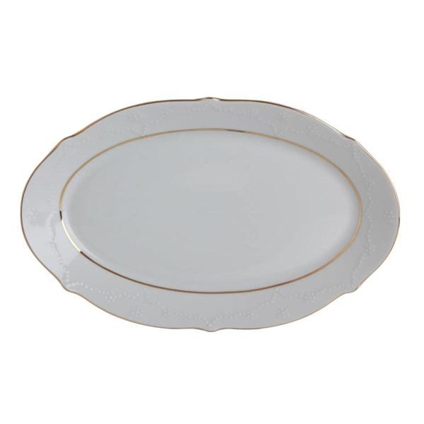 Porland Queen Altın Yaldız Kayık Tabak 30cm - Image 1