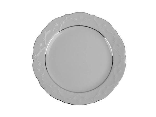 Porland Queen Platin Düz Tabak 25cm - Image 1