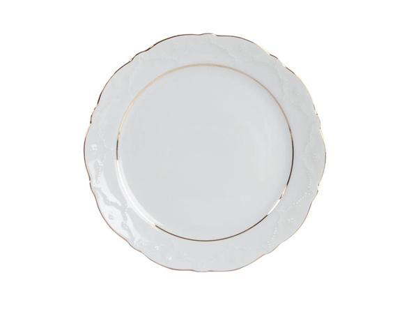Porland Queen Altın Yaldız Düz Tabak 25cm - Image 1