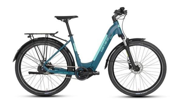 CARRARO E-FLOW X KADIN ŞEHİR BİSİKLETİ 440H HD 27.5 JANT NEX-5 DI2 GECE YEŞİLİ TURKUAZ SU YEŞİLİ - Image 1