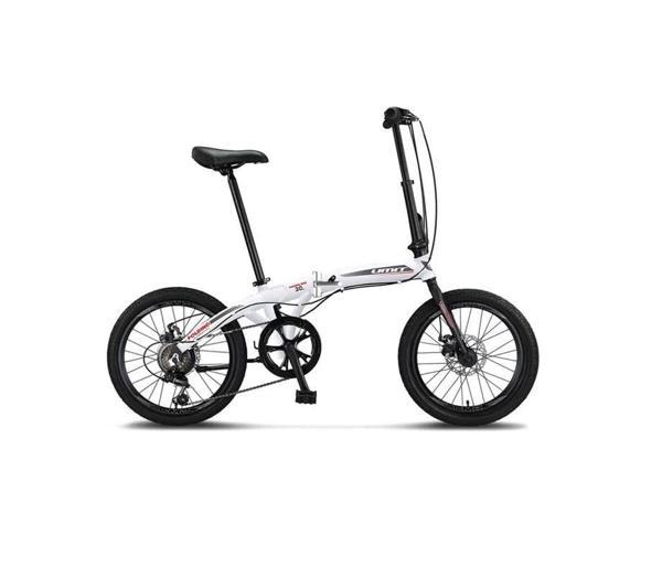 ÜMİT 2037 FOLDING-2D KATLANIR BİSİKLET 20 JANT 6 VİTES WHİTE SİLVER RED - Image 1