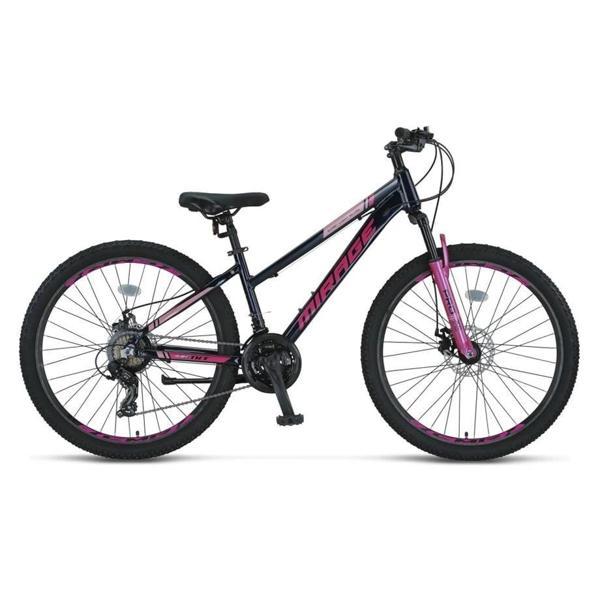 ÜMİT 2664 MIRAGE BAYAN DAĞ BİSİKLETİ 357H 2D 24 JANT 21 VİTES SİYAH PEMBE - Image 1