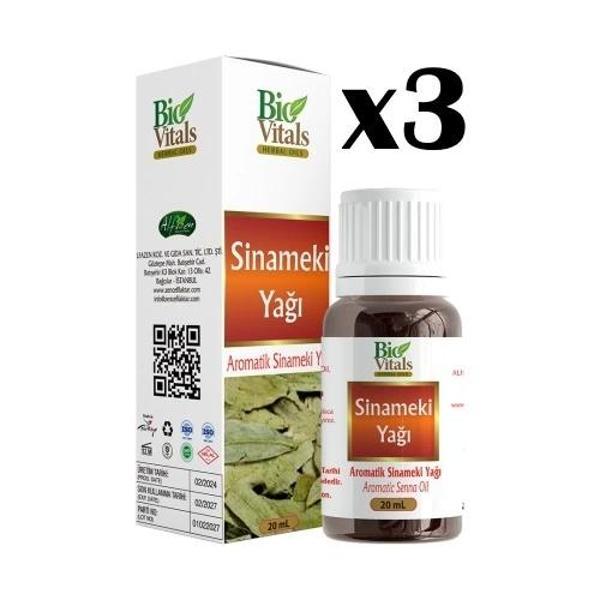 Biovitals Sinameki Yağı 20 ml x 3 Adet - Image 1