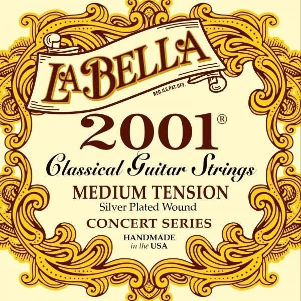 La Bella 2001 MD Medium Tension Takım Tel Klasik Gitar Teli - Image 1