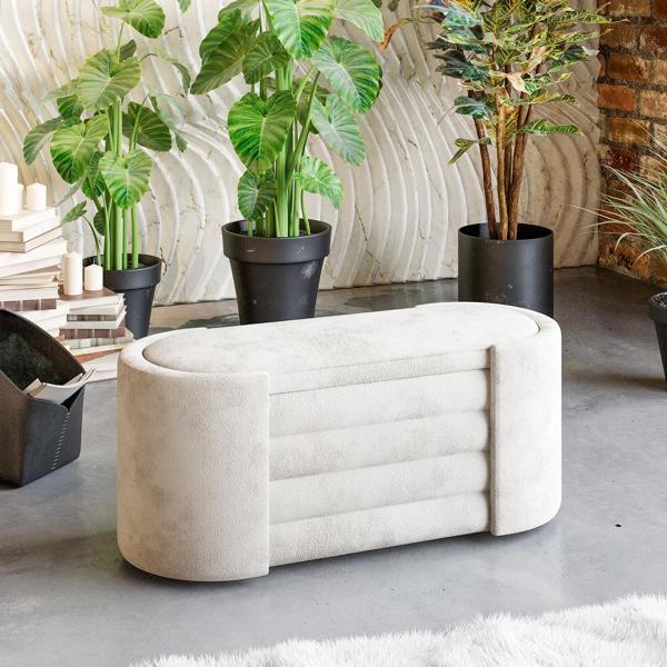Rosita Sandıklı Bench – Şıklık ve Pratikliğin Mükemmel Uyumu, Modern Puf - Image 1