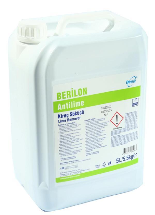 Deniz Berilon Anti Lime Kireç Sökücü - Çamaşır Bulaşık Makinesi Kireç Çözücü - 5 Kg. Bidon - Image 1