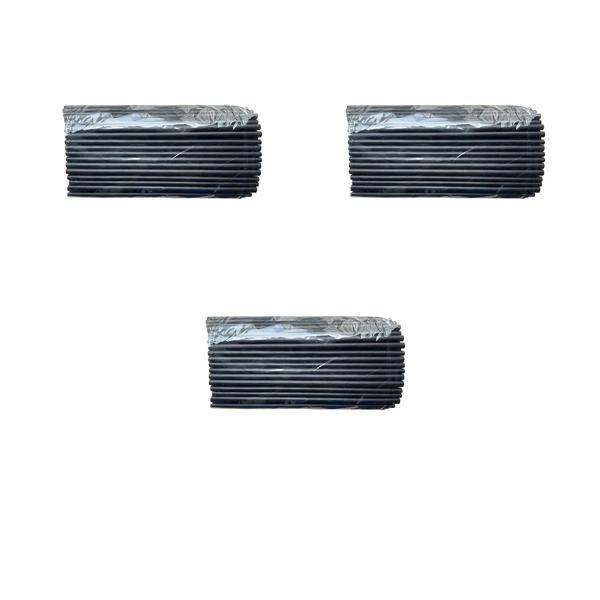Dökme Kalın Kokteyl Buzlu İçecek Pipet - Düz - Siyah - 22 Cm. - 8 mm. -100 Adetlik 3 Paket - Image 1