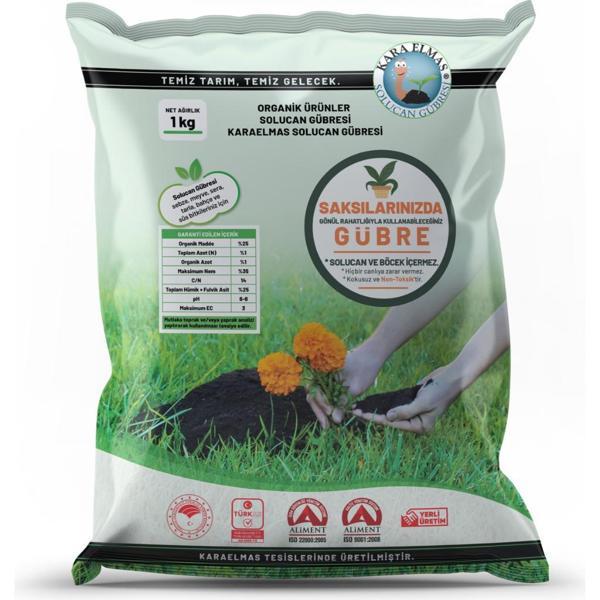 KaraElmas Solucan Gübresi 1 kg - Image 1