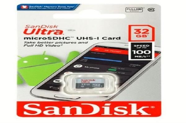 Sandisk Ultra 32GB 100MB/S Class 10 MicroSDHC Bellek Kartı - Image 1