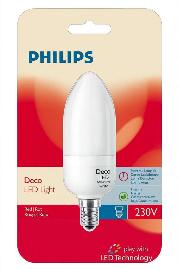 Philips Philips Deco Led Red Lıght 230V 1W E14 - Image 1