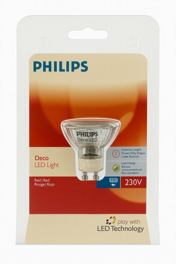 Philips Philips Deco Led Red (Kırmızı) Lıght 230V 1W Gu10 - Image 1