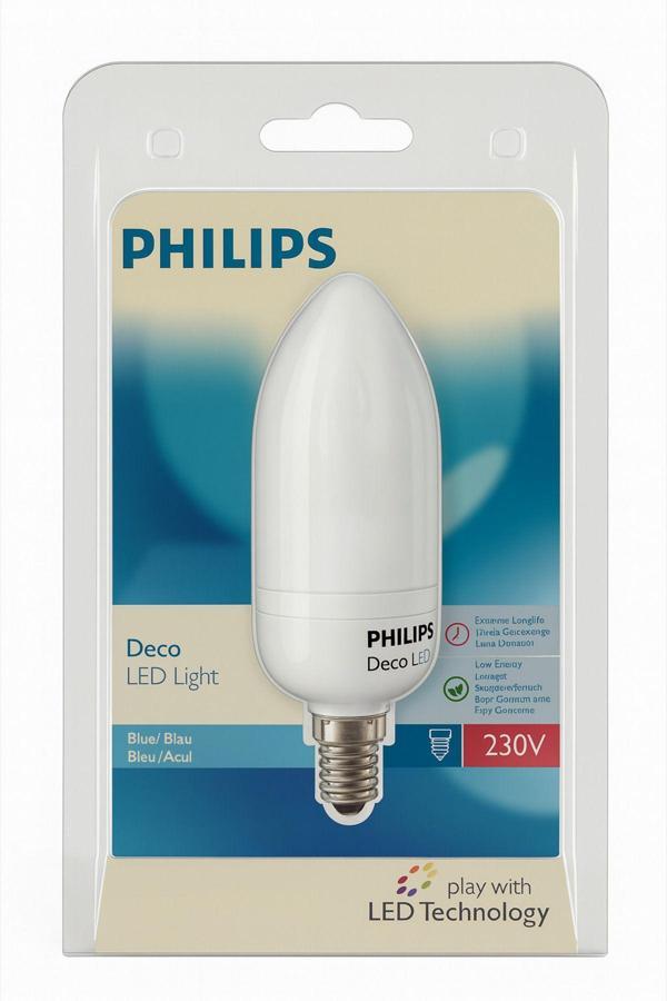 Philips Philips Deco Led Blue(Mavi) Lıght 230V 1W E14 - Image 1