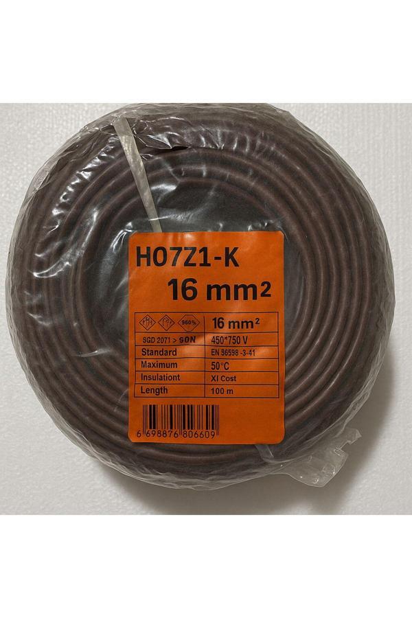 Hes Hes Kablo 1X16 Mm2 Hf H07Z1-K Nyaf Kablo (Kahverengi) 100M - Image 1