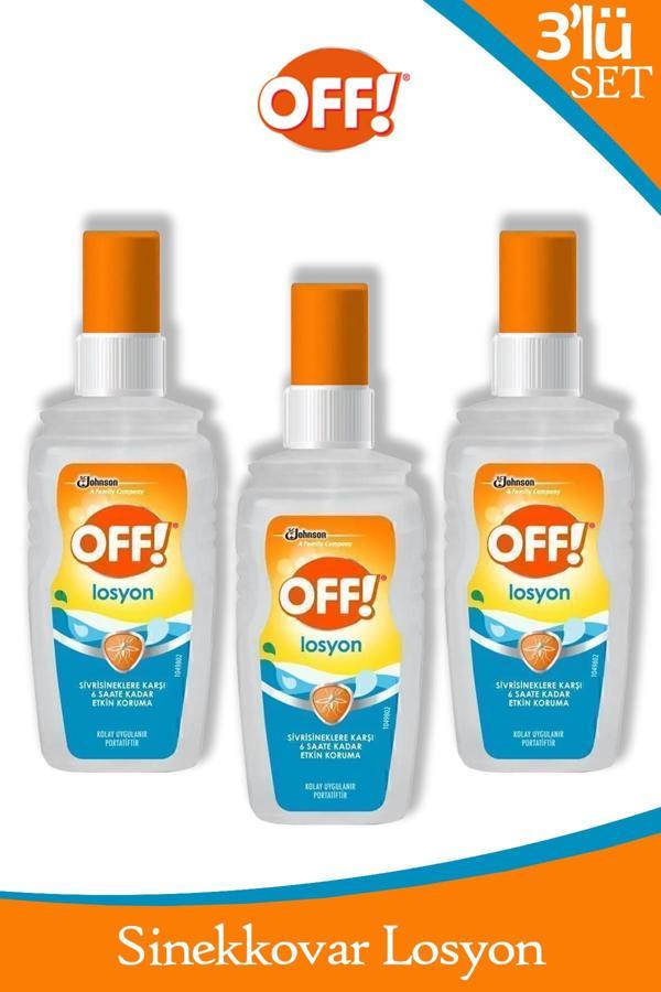 Off! Sinekkovar Losyon 100 ml x 3 Adet - Image 1