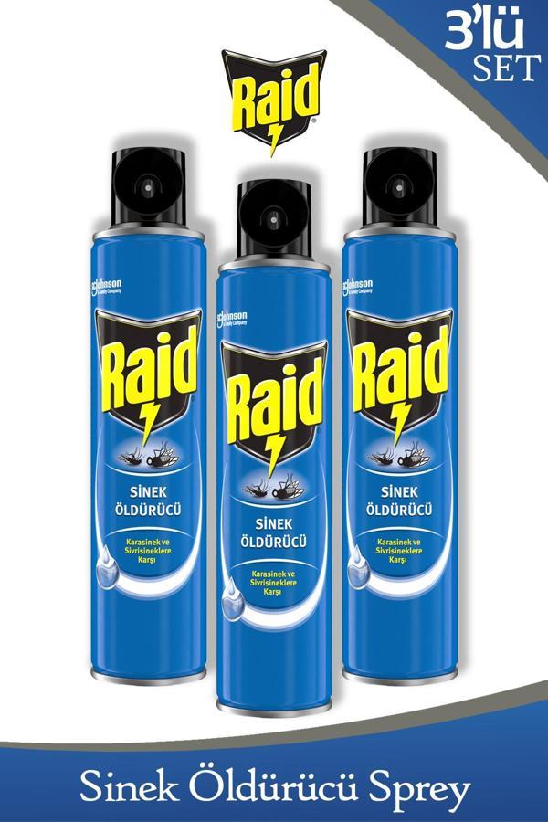 Sivrisinek ve Karasineklere Karşı Sinek Öldürücü Sprey 300 Ml x 3 Adet - Image 1