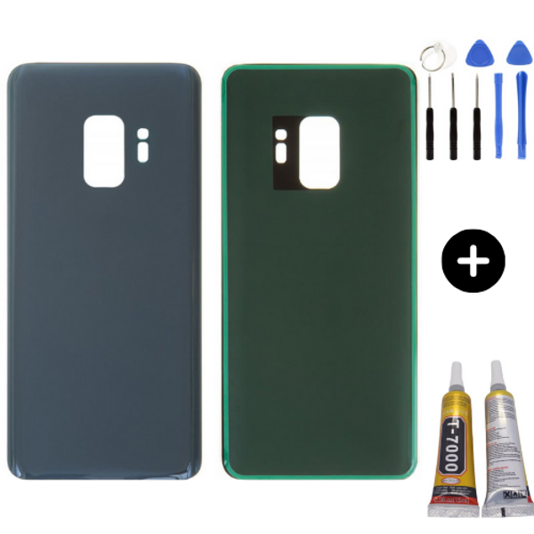 Samsung S9 SM-G960 Uyumlu Arka Pil Kapağı Gri + Montaj Seti - Image 1