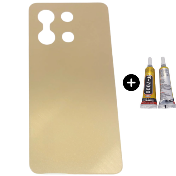 Vivo Y36 Uyumlu Arka Pil Kapağı Gold + B7000 - Image 1