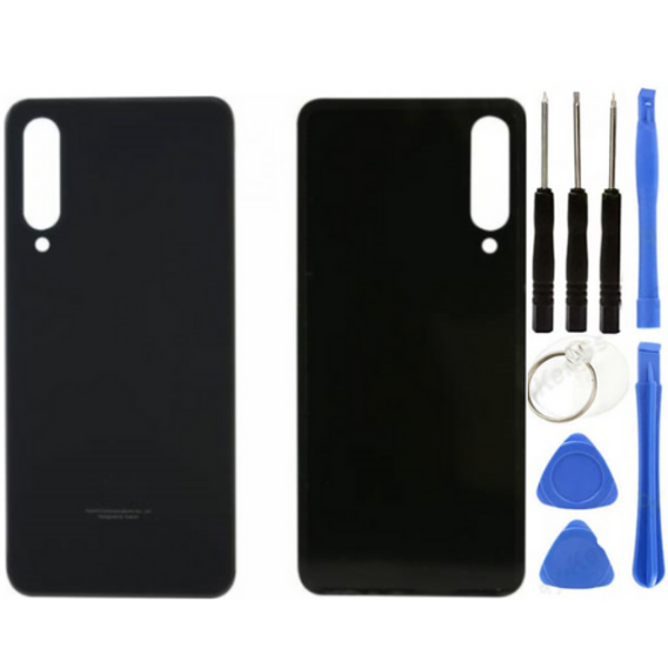 Xiaomi Mi 9 Lite Uyumlu Arka Pil Kapağı Siyah + Tamir Seti - Image 1