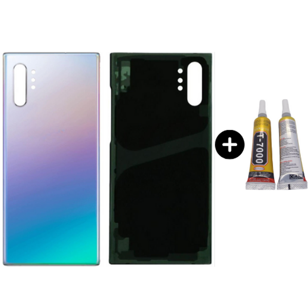 Samsung Galaxy Note 10 Plus SM-N970F Uyumlu Arka Pil Kapağı Gri + B7000 - Image 1
