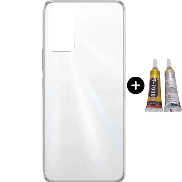 İnfinix Hot 12 Uyumlu Full Kasa Arka Kapak Beyaz + B7000 - Image 1