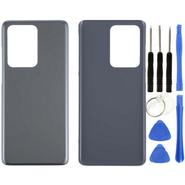 Samsung S20 Ultra SM-G988 Uyumlu Arka Pil Kapağı Gri + Tamir Seti - Image 1