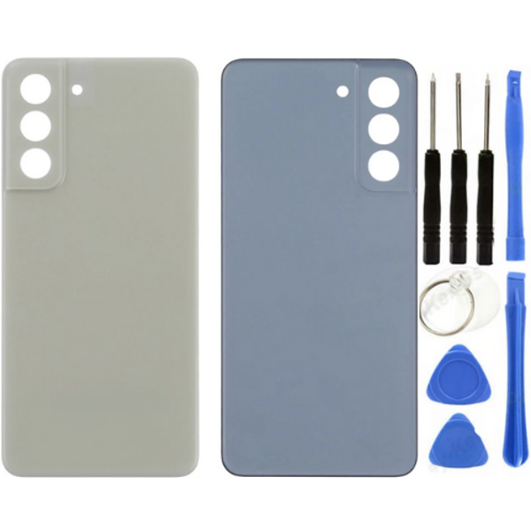 Samsung S21 FE SM-G990 Uyumlu Arka Pil Kapağı Yeşil + Tamir Seti - Image 1